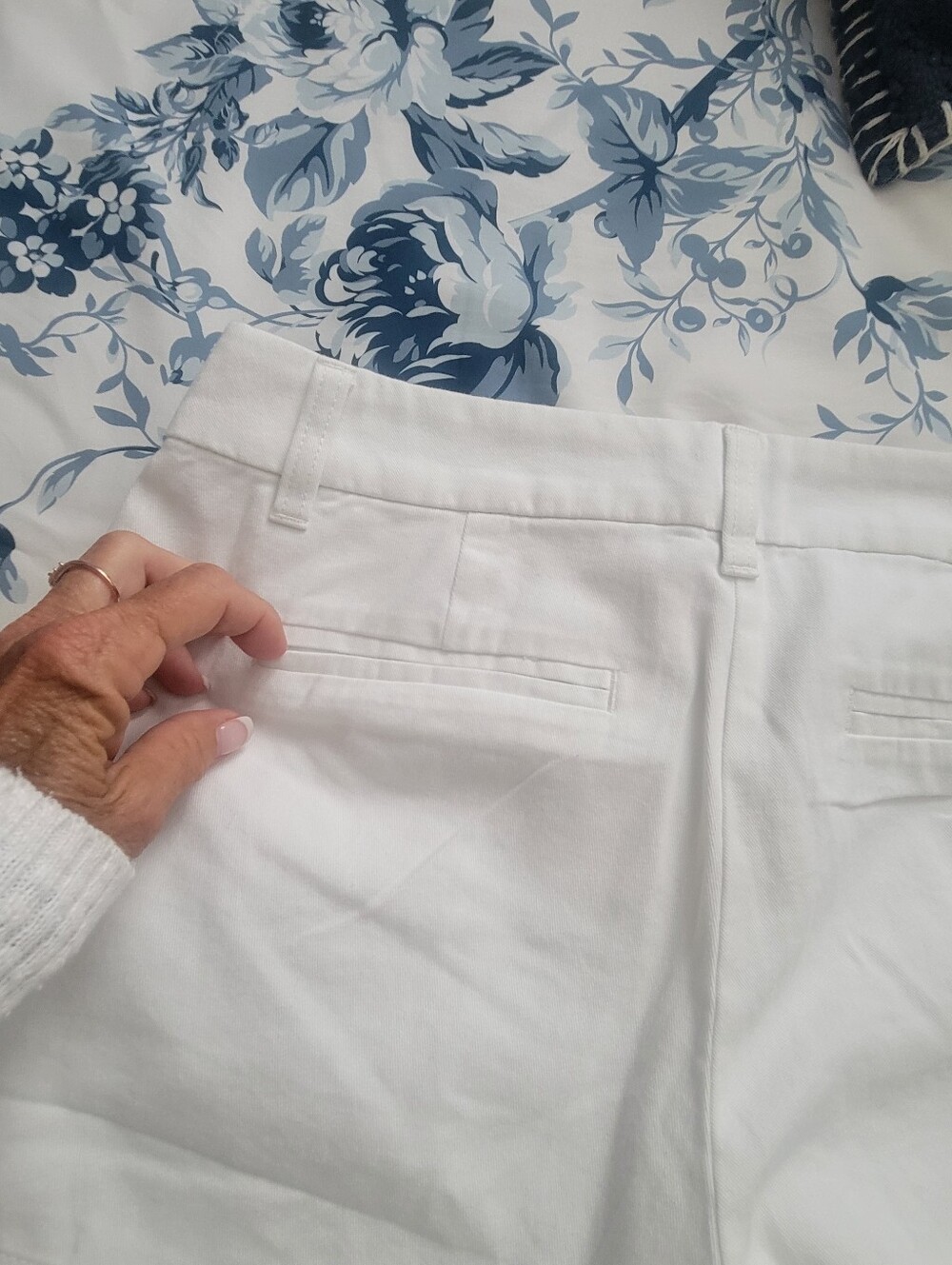 J. Crew White Women's Cotton Chino Bermuda Shorts - Picture 7 of 8